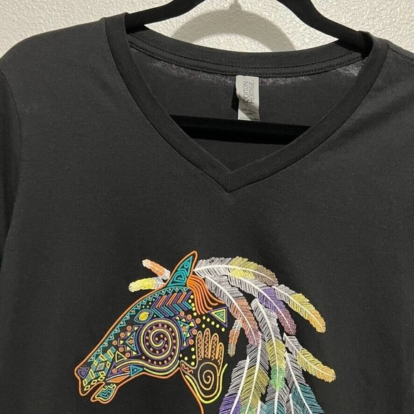 NATIVE AMERICAN RAINBOW HORSE WITH FEATHERS SEDONA, AZ SHIRT - YOUTH MEDIUM NWOT - Picture 3 of 10